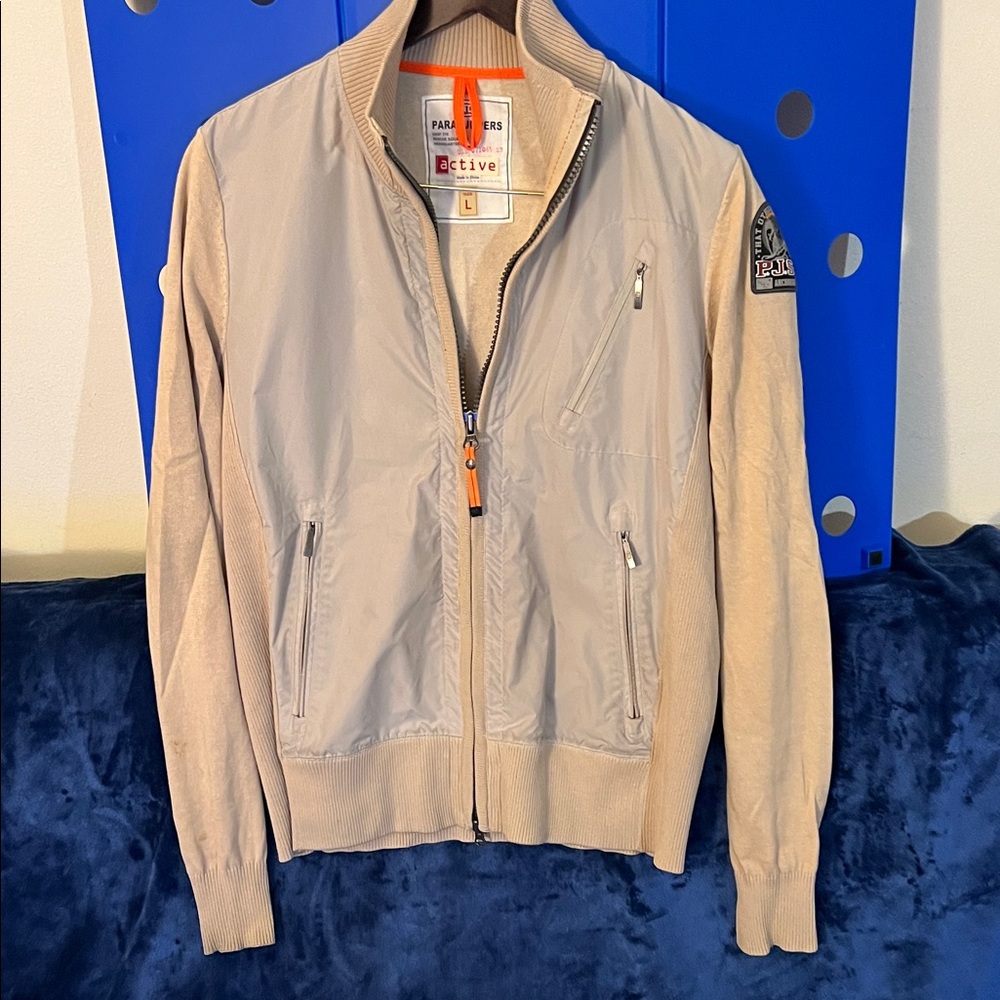 Parajumpers Light Gray and Beige Jacket for Men